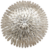 Crystorama - 507-SA - Six Light Flush Mount - Broche - Antique Silver