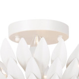 Crystorama - 505-MT - Four Light Semi Flush Mount - Broche - Matte White