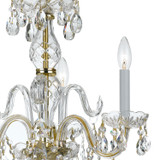 Crystorama - 5044-PB-CL-MWP - Three Light Mini Chandelier - Traditional Crystal - Polished Brass