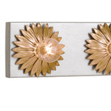 Crystorama - 503-GA-SA - Three Light Bathroom Vanity - Broche - Antique Gold + Antique Silver