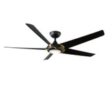 Modern Forms Fans - FR-W2304-62L35SBMB - 62"Ceiling Fan - Lucid - Soft Brass Arms/Matte Black