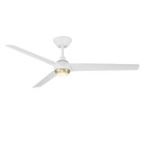 Modern Forms Fans - FR-W2503-54L-SB/MW - 52" Ceiling Fan - Pisces - Soft Brass/Matte White