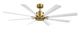 Modern Forms Fans - FR-W2403-65-SB/MW - 65" Ceiling Fan - Size Matters - Soft Brass/Matte White