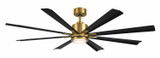 Modern Forms Fans - FR-W2403-65L-SB/MB - 65" Ceiling Fan - Size Matters - Soft Brass/Matte Black