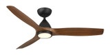 Modern Forms Fans - FR-W2202-54L-MB/DK - 54" Ceiling Fan - Skylark - Matte Black/Distressed Koa