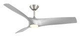 Modern Forms Fans - FR-W2006-62L-BN/SL - 62" Ceiling Fan - Zephyr - Brushed Nickel/Silver