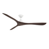 Modern Forms Fans - FR-D2504-72-MW/DW - 72" Ceiling Fan - Carve - Matte White/Dark Walnut