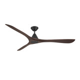 Modern Forms Fans - FR-D2504-72-MB/DW - 72" Ceiling Fan - Carve - Matte Black/Dark Walnut