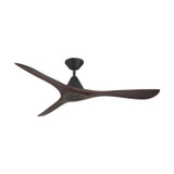 Modern Forms Fans - FR-D2504-60-MB/DW - 60" Ceiling Fan - Carve - Matte Black/Dark Walnut