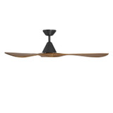 Modern Forms Fans - FR-D2504-60-MB/DK - 60" Ceiling Fan - Carve - Matte Black/Distressed Koa