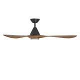 Modern Forms Fans - FR-D2504-60L-MB/DK - 60" Ceiling Fan - Carve - Matte Black/Distressed Koa