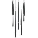 Modern Forms - PD-41713S-BK - LED Pendant - Cascade - Black