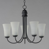 Maxim - 10045FTBK - Five Light Chandelier - Logan - Black
