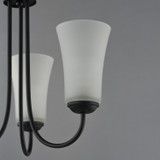 Maxim - 10043FTBK - Three Light Chandelier - Logan - Black