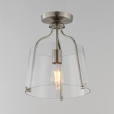 Maxim - 5681CLSN - One Light Semi-Flush Mount - Bellmore - Satin Nickel