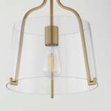 Maxim - 5681CLNAB - One Light Semi-Flush Mount - Bellmore - Natural Aged Brass