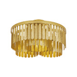 Maxim - 28760GL - Three Light Semi-Flush Mount - Regalia - Gold Leaf