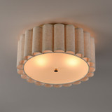 Maxim - 12849OFNAB - Two Light Flush Mount - Penelope - Natural Aged Brass