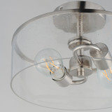 Maxim - 10469CDSN - Two Light Semi-Flush Mount - Livingston - Satin Nickel