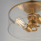 Maxim - 10469CDNAB - Two Light Semi-Flush Mount - Livingston - Natural Aged Brass
