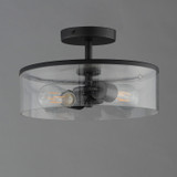 Maxim - 10469CDBK - Two Light Semi-Flush Mount - Livingston - Black