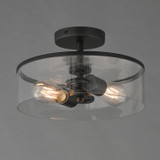 Maxim - 10469CDBK - Two Light Semi-Flush Mount - Livingston - Black