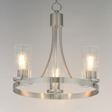 Maxim - 10467CDSN - Three Light Chandelier - Livingston - Satin Nickel