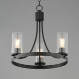 Maxim - 10467CDBK - Three Light Chandelier - Livingston - Black