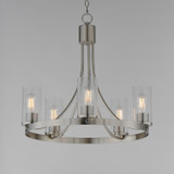 Maxim - 10465CDSN - Five Light Chandelier - Livingston - Satin Nickel