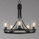 Maxim - 10465CDBK - Five Light Chandelier - Livingston - Black