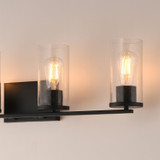 Maxim - 10464CDBK - Four Light Bath Vanity - Livingston - Black