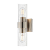 Maxim - 10462CDSN - Two Light Wall Sconce - Livingston - Satin Nickel