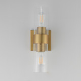 Maxim - 10462CDNAB - Two Light Wall Sconce - Livingston - Natural Aged Brass