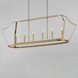 Maxim - 10427NAB - Six Light Linear Pendant - Arden - Natural