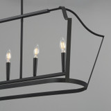 Maxim - 10427BK - Six Light Linear Pendant - Arden - Black