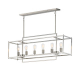 Maxim - 10416SN - Six Light Linear Pendant - Gridline - Satin Nickel