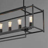 Maxim - 10416BK - Six Light Linear Pendant - Gridline - Black
