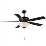 Maxim - 88936SWBK - 52" Ceiling Fan - Super-Max - Black