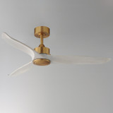 Maxim - 88831WTNABWWT - 52" Ceiling Fan - Woodwind - Natural Aged Brass