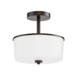 Maxim - 5692WTOI - Two Light Semi Flush/Pendant Convertible - Fuller - Oil Rubbed Bronze