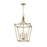 Maxim - 25314NAB - Four Light Pendant - Clifton - Natural Aged Brass