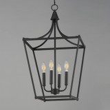 Maxim - 25314BK - Four Light Pendant - Clifton - Black