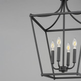 Maxim - 25314BK - Four Light Pendant - Clifton - Black