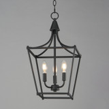 Maxim - 25313BK - Three Light Pendant - Clifton - Black
