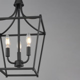 Maxim - 25313BK - Three Light Pendant - Clifton - Black
