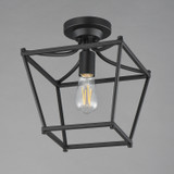 Maxim - 25311BK - One Light Pendant / Semi-Flush - Clifton - Black