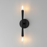 Maxim - 24620BK - Two Light Wall Sconce - Rome - Black