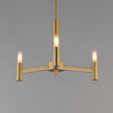 Maxim - 21363NAB - Three Light Chandelier - Emana - Natural Aged Brass