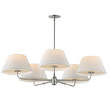 Maxim - 18415OFPN - Five Light Chandelier - Dunbridge - Polished Nickel