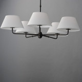 Maxim - 18415OFANB - Five Light Chandelier - Dunbridge - Antique Bronze